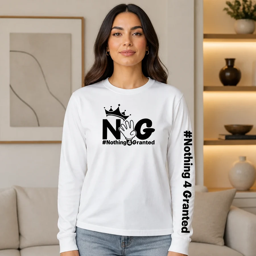 Nothing 4 Granted White Long Sleeve