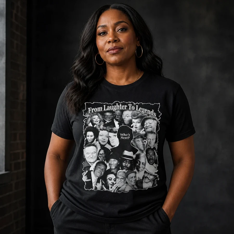 From Laughter to Legends Black Tee