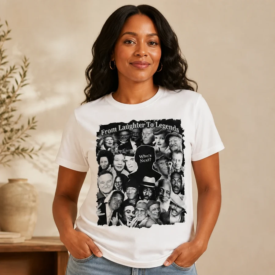 From Laughter to Legends White Tee